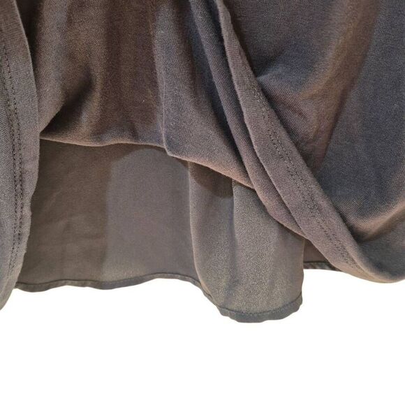 Loft Women's Gray Poly Long Sleeve Blouse - Picture 3 of 11